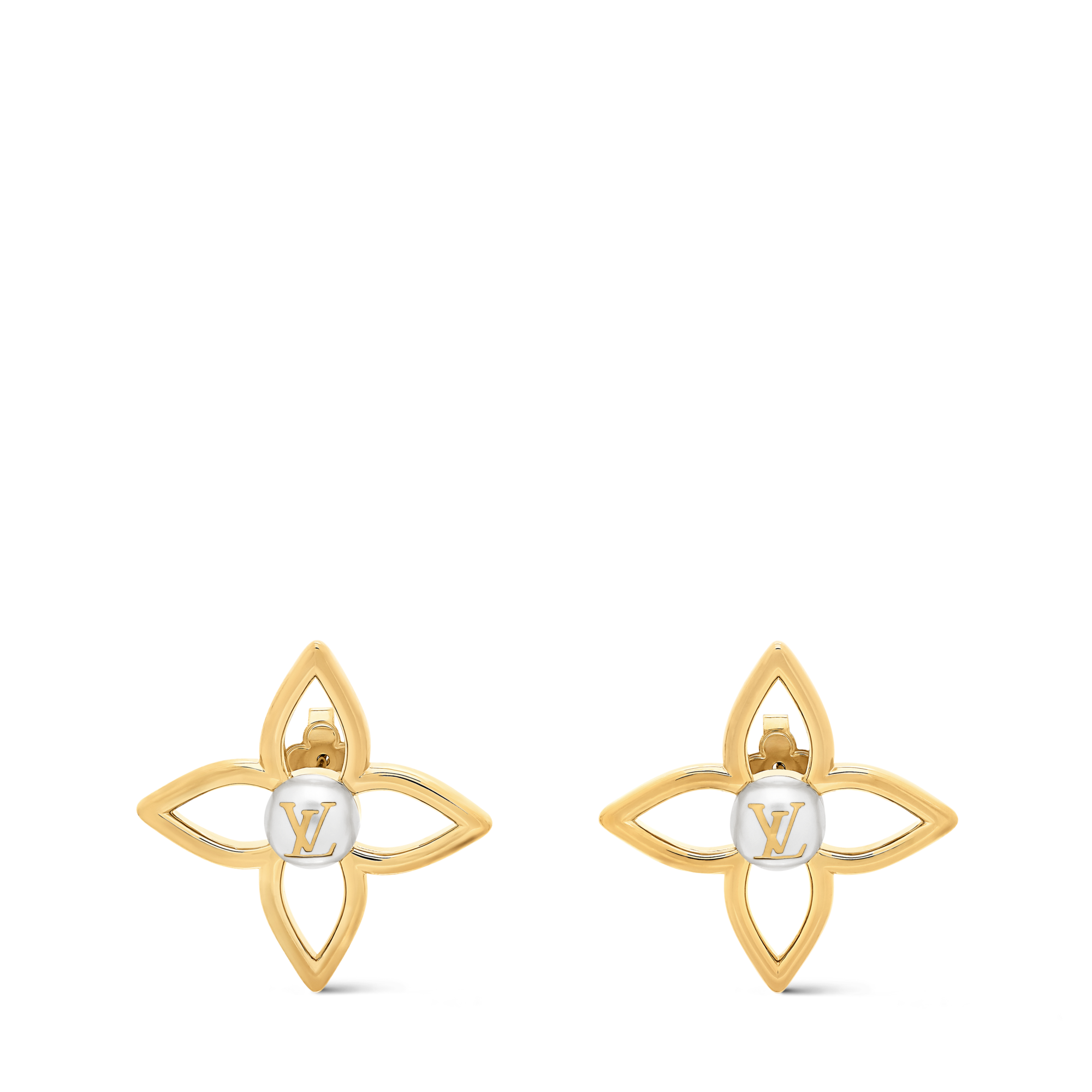 Pearly Flower Stud Earrings S00 - Women - Fashion Jewelry | LOUIS